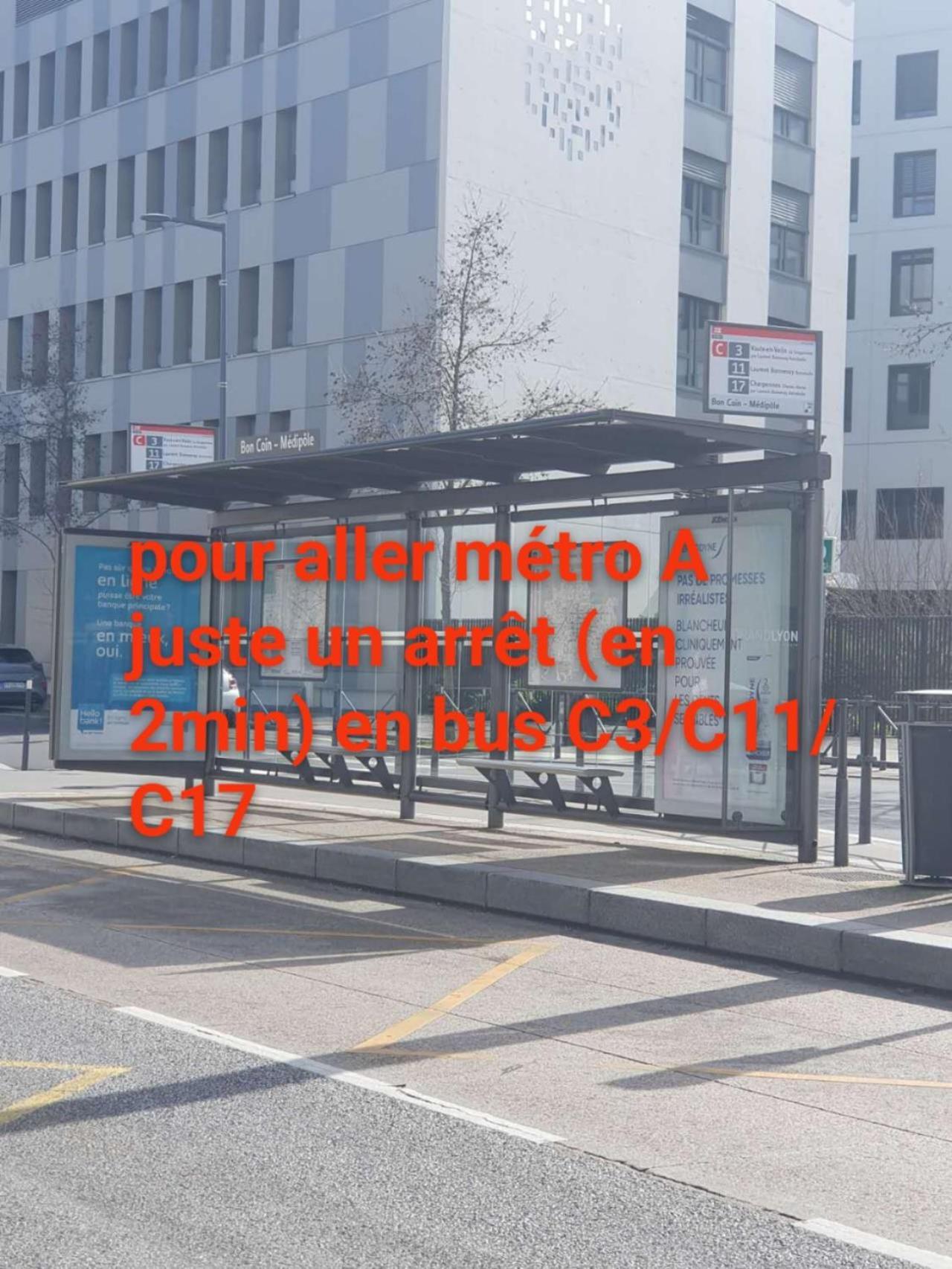 Medipole T2 Avec Un Garage Gratuit Sur Place, 16Min A Centre Ville Lyon En Metro A Villeurbanne Eksteriør billede