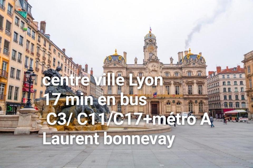 Medipole T2 Avec Un Garage Gratuit Sur Place, 16Min A Centre Ville Lyon En Metro A Villeurbanne Eksteriør billede